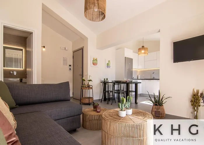 Апартаменты Platea Complex! Myrtos 1 Bed Apartment, Fteri Open Plan Studio! *
