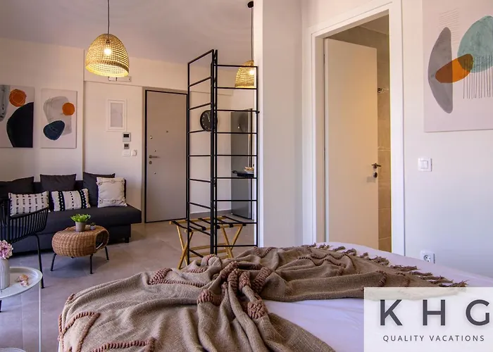 Апартаменты Platea Complex! Myrtos 1 Bed Apartment, Fteri Open Plan Studio! *